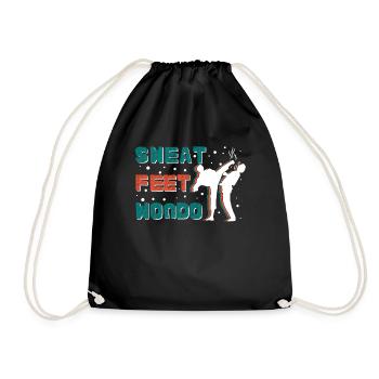 Sweat feet wondo - Drawstring Bag - black - Front