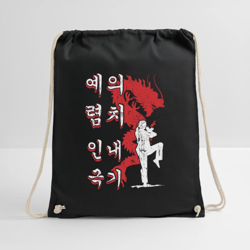 courtesy integrity perseverance self-control Drawstring Bag