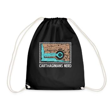 Nerd carthaginois - Sac de sport léger - noir - Devant