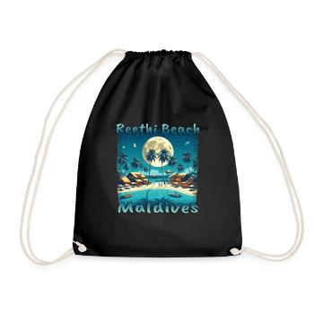 Reethi Beach Maldives Night - Drawstring Bag - black - Front