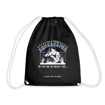 I'm a proud aquascaper - Drawstring Bag - black - Front