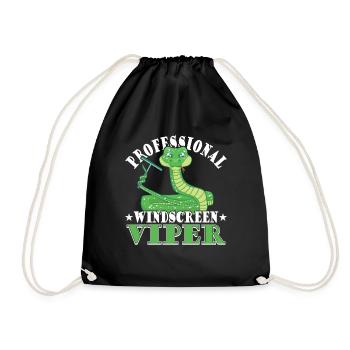 Professionelle Windschutzscheiben-Viper - Turnbeutel - Schwarz - Vorne