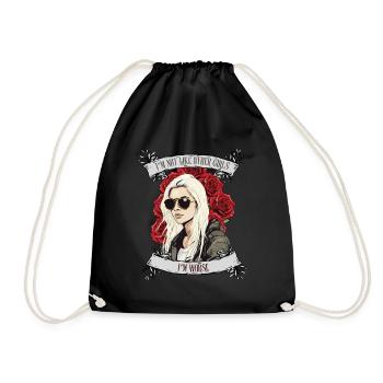 I'm not like other women, I'm worse - Drawstring Bag - black - Front