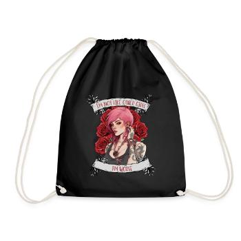 I'm not like other women, I'm worse - Drawstring Bag - black - Front