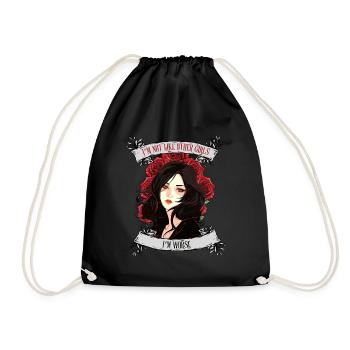 I'm not like other women, I'm worse - Drawstring Bag - black - Front