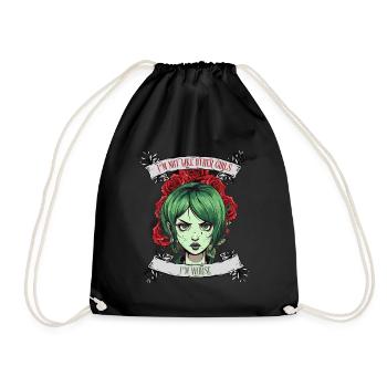 Je ne suis pas comme les autres femmes, je suis pire - Sac de sport léger - noir - Devant