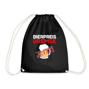 Bierpreisbremse - Jetzt! - Turnbeutel - Schwarz - Vorne