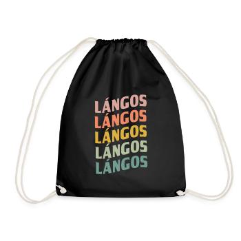 Langos - Drawstring Bag - black - Front