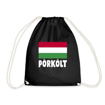 Pörkölt - Drawstring Bag - black - Front