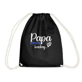 Papa Chargement Grossesse Bientôt Papa Chargement - Sac de sport léger - noir - Devant