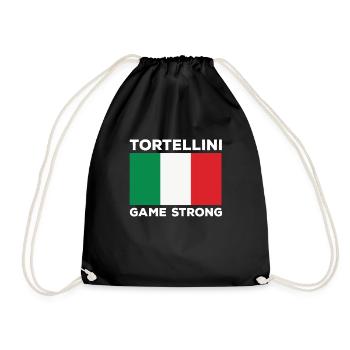 Tortellini Game Strong - Drawstring Bag - black - Front