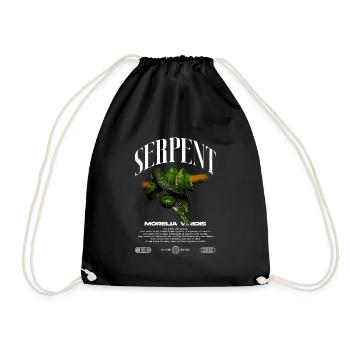Green Tree Python Modern Reptile Keeper Streetwear - Drawstring Bag - black - Front