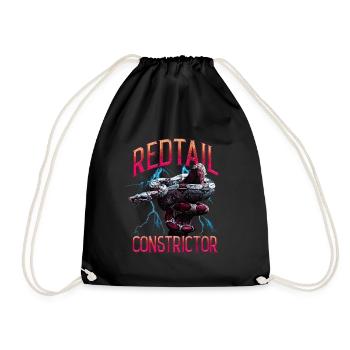 Red Tail Boa Gardien de reptiles streetwear moderne - Sac de sport léger - noir - Devant
