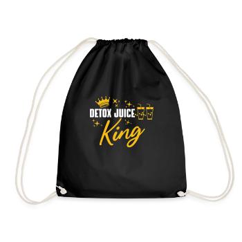 Detox Juice King - Drawstring Bag - black - Front