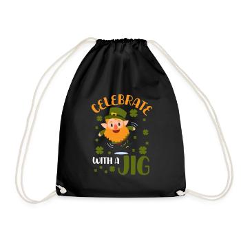 Celebrate with a dance - Drawstring Bag - black - Front