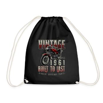 Moto Vintage Motards Motard Anniversaire 1961 - Sac de sport léger - noir - Devant