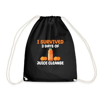 Juice Cleanse 3 Day Detox Program - Drawstring Bag - black - Front