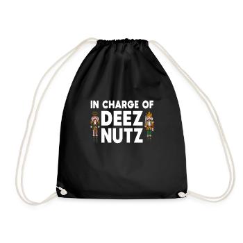 Nussknacker – In Charge Of Deez Nuts - Turnbeutel - Schwarz - Vorne