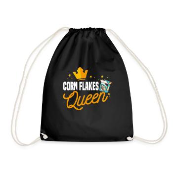 Corn Flakes Queen - Drawstring Bag - black - Front