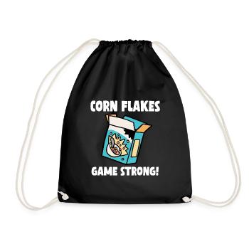 Corn Flakes Game Strong - Drawstring Bag - black - Front