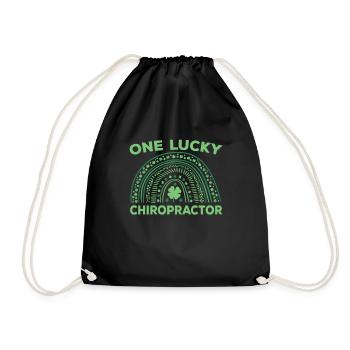 A Happy Chiropractor - Drawstring Bag - black - Front
