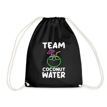 Team Coconut Water - Drawstring Bag - black - Front