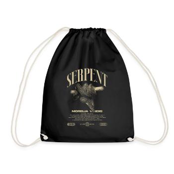 Green Tree Python Modern Reptile Keeper Streetwear - Drawstring Bag - black - Front