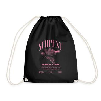 Green Tree Python Modern Reptile Keeper Streetwear - Drawstring Bag - black - Front