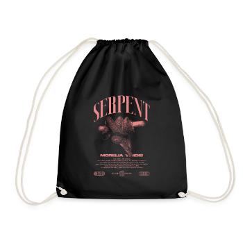 Green Tree Python Modern Reptile Keeper Streetwear - Drawstring Bag - black - Front