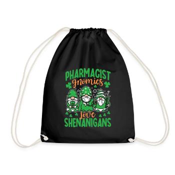 Apothecary St. Patrick's Day Costume - Drawstring Bag - black - Front