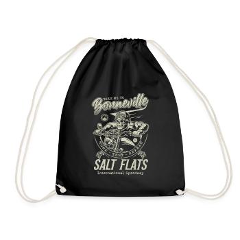 Bonneville Salt Flats Motorradrennen Vintage - Turnbeutel - Schwarz - Vorne