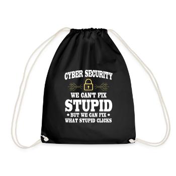 CybersiFunny Dicton de cybersécurité - Sac de sport léger - noir - Devant