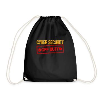 CybCyber Security Ausser Dienst - Turnbeutel - Schwarz - Vorne