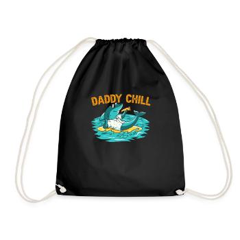 PAPA CHILL - Sac de sport léger - noir - Devant