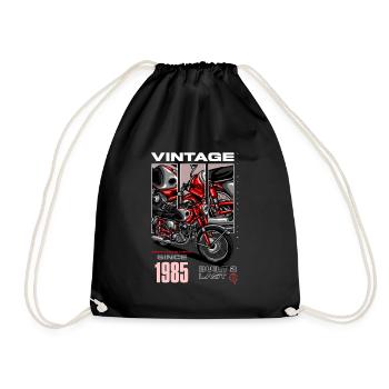 Moto Vintage Motards Moto Anniversaire 1985 - Sac de sport léger - noir - Devant