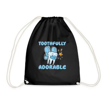 ressClothing for Pediatric Dentists - Drawstring Bag - black - Front