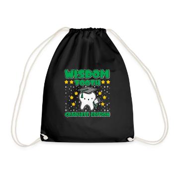 Graduation Outfit for Dentistry Students - Drawstring Bag - black - Front