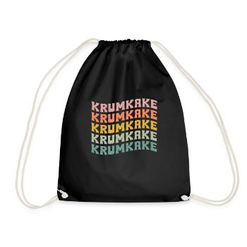 Krumkake - Drawstring Bag - black - Front