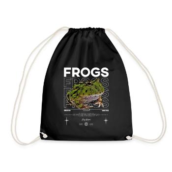Horned Frog Streetwear Frog Keeper - Drawstring Bag - black - Front