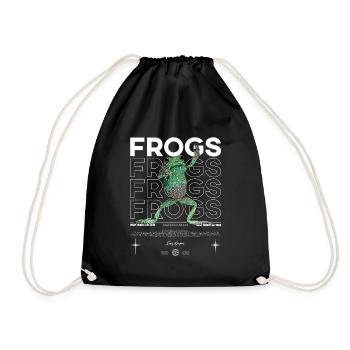 Waxy Monkey Tree Frog Streetwear Frog Keeper - Drawstring Bag - black - Front