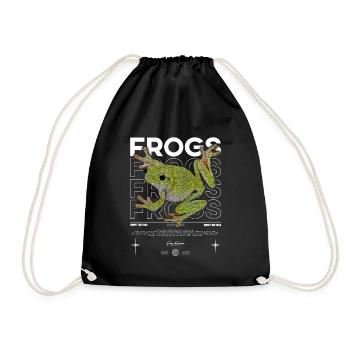 White's Tree Frog Streetwear Frog Keeper - Drawstring Bag - black - Front