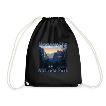 Parc de Yosemite : Grunge et merveilles naturelles - Sac de sport léger - noir - Devant