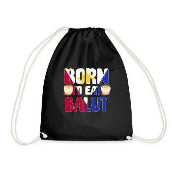 Filipino Balut Lover - Drawstring Bag - black - Front