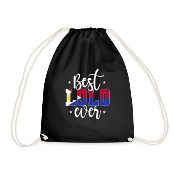 Lolo Filipino Grandpa - Drawstring Bag - black - Front