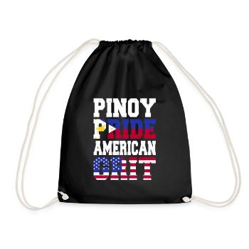 Pinoy Pride American Grit - Turnbeutel - Schwarz - Vorne