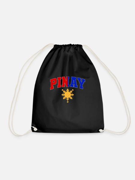 Filipina – Pinay - Turnbeutel - Schwarz