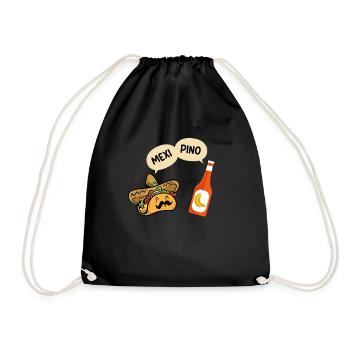 Tacos Und Bananen Ketchup Mexipino - Turnbeutel - Schwarz - Vorne