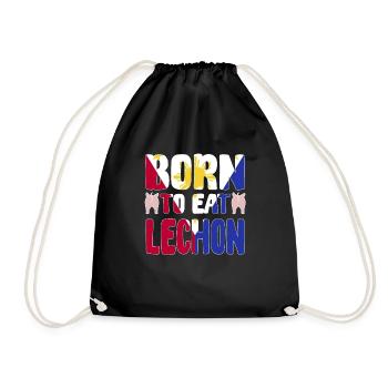 SGeboren frit pour manger du lechon - Sac de sport léger - noir - Devant