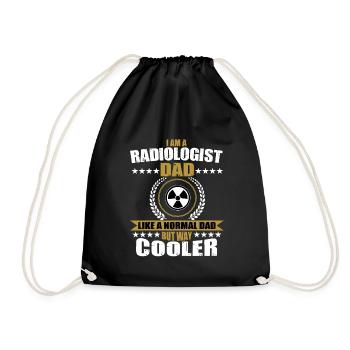 Funny gift for a radiologist dad - Drawstring Bag - black - Front