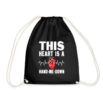 Drôle de cadeau après une transplantation cardiaque - Sac de sport léger - noir - Devant